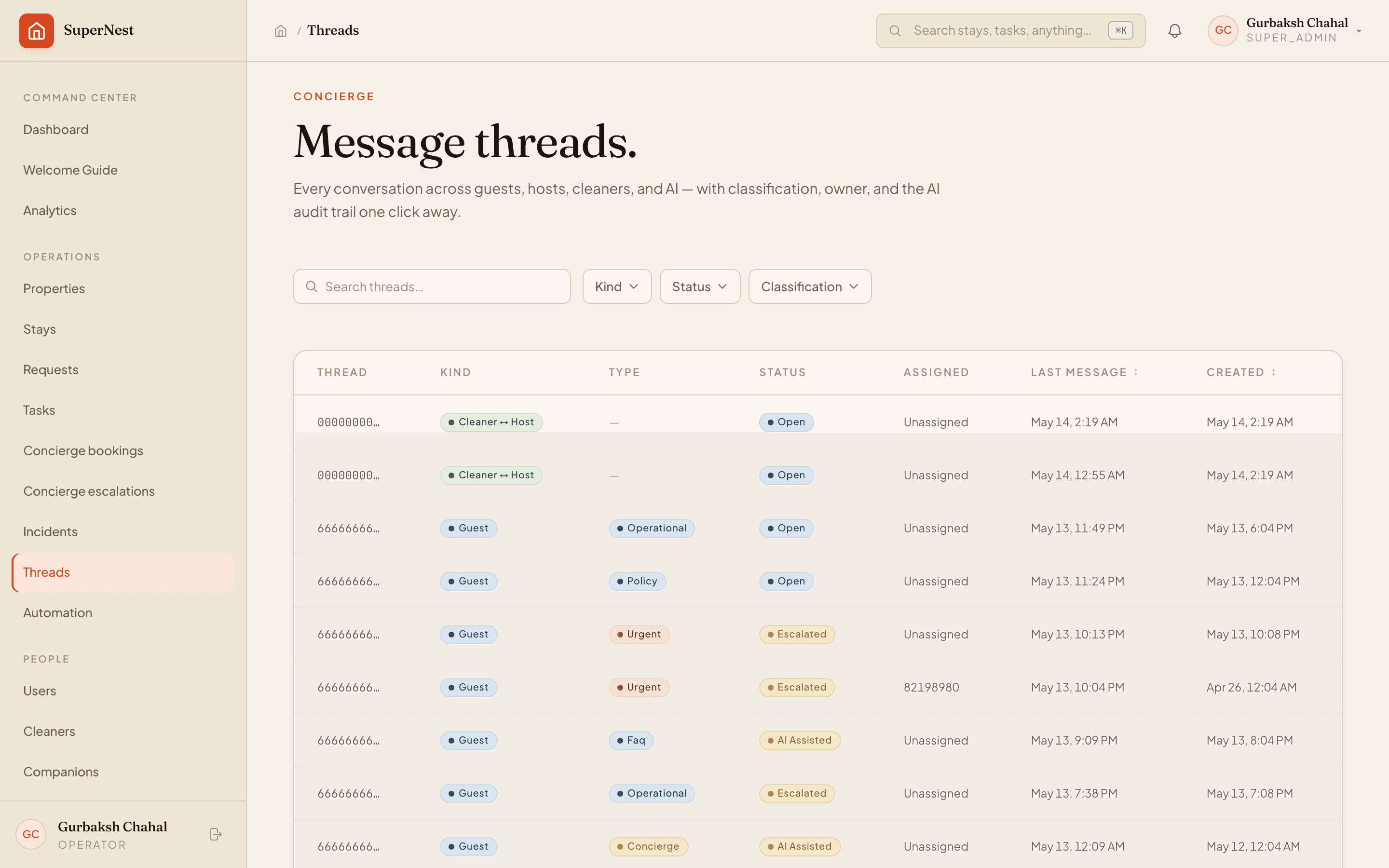 Message classification · queue routing